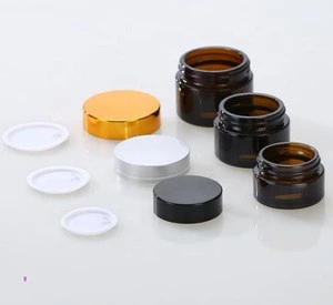 high end  frosted airtight glass cosmetic jar