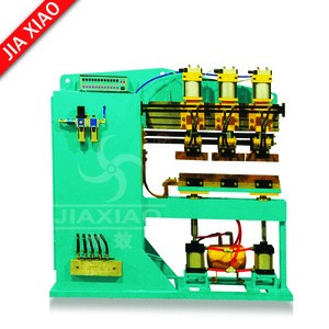 High frequency easy operated row welding machine for metal shelf welding machinery