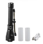 High Power Aluminium led flashlights waterproof zoomable USB Rechargeable Battery flashlights & torches XHP90 led Flashlight