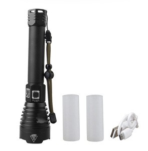 High Power Aluminium led flashlights waterproof zoomable USB Rechargeable Battery flashlights &amp; torches XHP90 led Flashlight