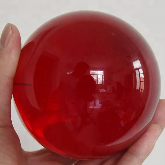 High precision 30mm 40mm  50mm red blue colors glass material art collectible use round glass ball