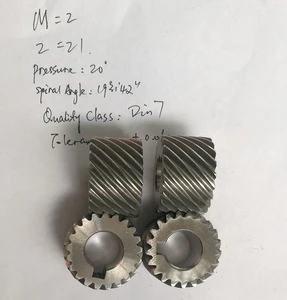 High precision bevel gear pinion with tooth grinding quality class  DIN6 for gear box and servo motor