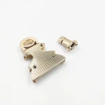 High Precision Quality User- Friendly Leather Metal Clip Handbag Lock of Metal Accessory