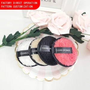 High quality 12 cm washable Magic bamboo makeup remover cotton pads for face