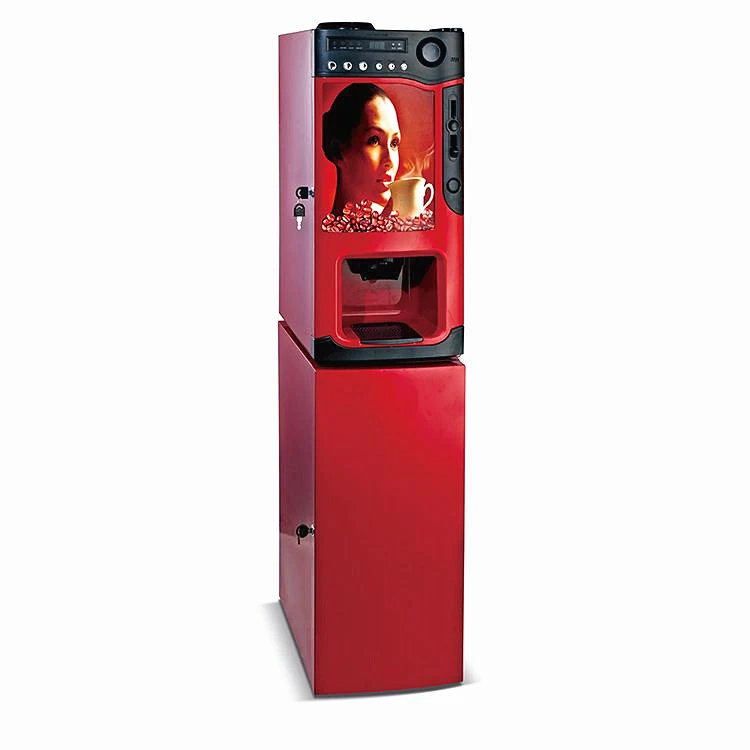 High quality advertisement  coffee vending maker with coin coffee machine automatic