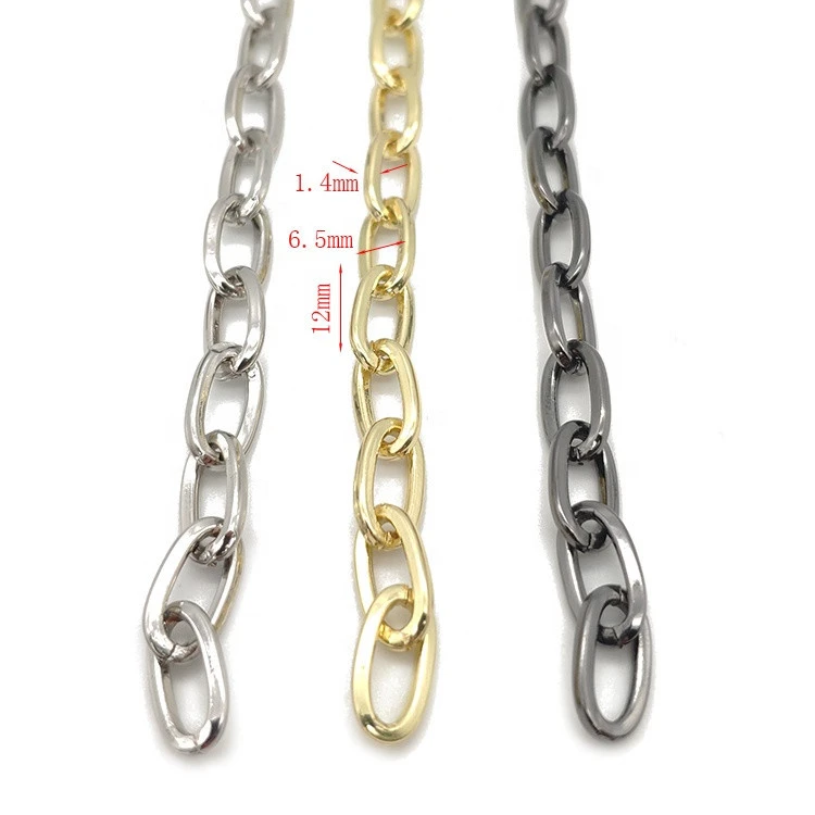 High quality and low prices metal chain o shaped chain for waist belt bag strap and handbag
