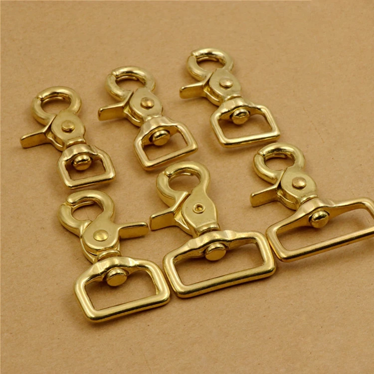 High Quality Bag Lobster Clasps Swivel snap Trigger Clips Brass Swivel Snap Hook