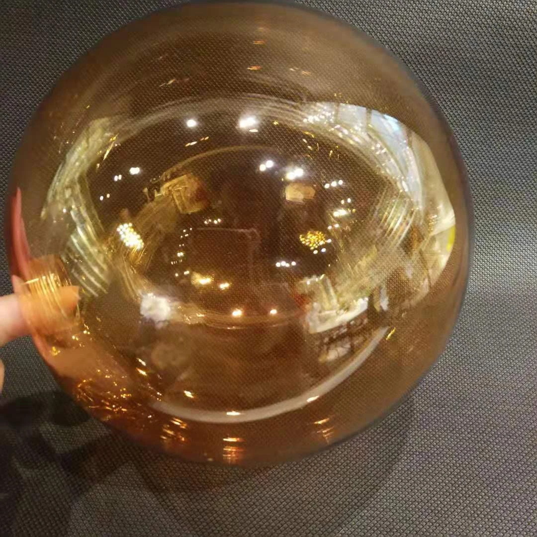 High Quality Borosilicate Pyrex Amber Glass Lamp Shade Globe Lighting Cover