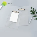 high quality Custom Clear clear Acrylic glass hospital hotel Menu Clipboard
