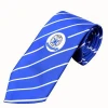 High Quality Custom Striped School Uniform Logo Design Polyester Tie For Men