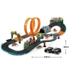 High quality  dinosaur world diy race track electric slot car racing set with double loop track
