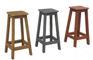 High Quality Eco-friendly Plastic Wooden Bar stool