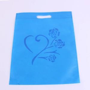 High quality eco Promotional Custom Logo Supermarket Tote Non Woven D Cut Bag