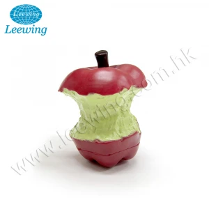 High Quality Green Apple Pet Safe Rubber Toy