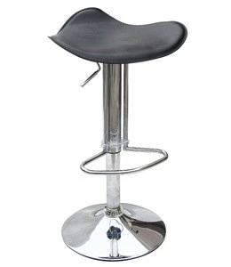 High quality leather bar chair with footrest and elegant hotel reception chair