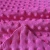 Import high quality low MOQ stock item red color Minky dot fabric for baby blanket Y-13 from China