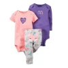 High Quality newborn baby clothes romper 3 pcs set clothing set for baby