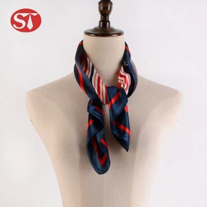 High quality popular fashion printed shawls ladies 100 pure silk scarves custom