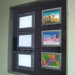 High quality Real Estate Agents LED Light Box  Pockets LED Window Display