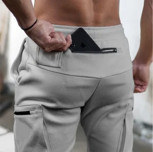 High Quality Sports Oversized Jogger Trouser Long Pants Casual Breathable Skin Friendly Windproof Men Running Gym Pants