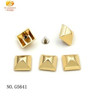 High quality various color elegant metal decoration pyramid rivets for leather bags