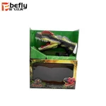 High quality vivid rubber toy dinosaur puppet