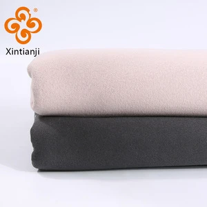 High quality worsted brushed cotton polyester wholesale fleece fabric sale