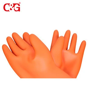 High Standard arc flash rubber dielectric gloves for electrical work