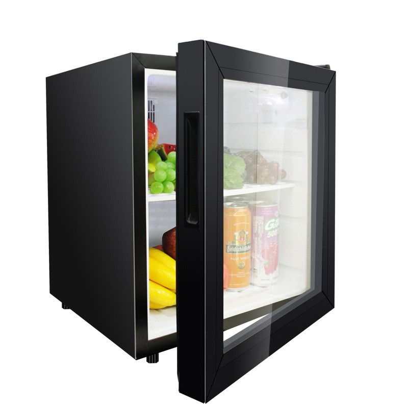home transparent 50L compressor clear glass door fridge mini auto  refrigerator