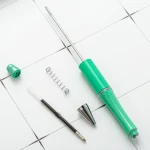 Hostess Gifts jewelry Beads decorated Ball Pens Stock Kawaii Water drop top metal blanks Beaded Pen Beadable Pen DIY