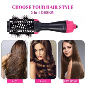 hot air brush brush hair dryer electric hair straightening comb brush
