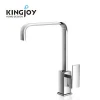 Hot home kitchen accessories set brass square faucet 3 way hot cold water mixer kitchen taps