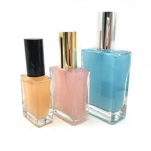 Clear Square Glass Perfume Bottles 30ml, 50ml, 100ml with Pump Sprayer & Caps