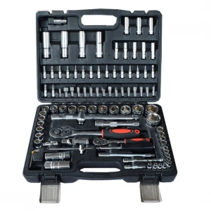 Hot Sale 94pcs Auto Hand Socket Wrench Repair Car Vehicle Maintenance Tool Box Set 1/4&quot;,  1/2&quot;