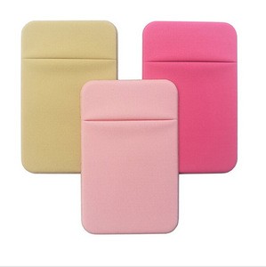 Hot sale adhesive card holder phone credit card holder with logo printing