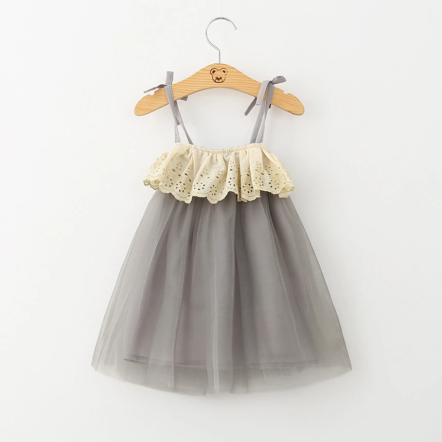 hot sale baby girls dress designs kid&#x27;s Girls&#x27; gauze dress casual children&#x27;s slip skirt bubble dress