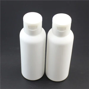hot sale cosmetic use 60ml White Plastic PE Bottle with Flip on top