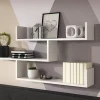 Hot sale Creative wooden Easy Assembly wall living room modern furniture bookcase