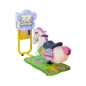 Hot sale electronic horse racing game machine coin operated animal kiddie ride