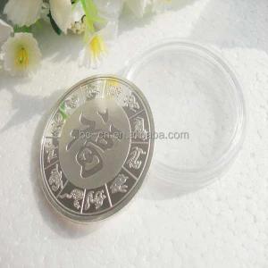 Hot sale metal souvenir silver coin manufacturer