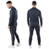 Hot sale Stripe Sportswear Sweatsuit Mens Sport Suit Tracksuit 2 Piece Set