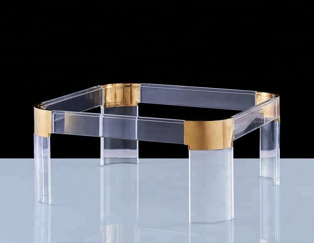 Hot Sale Transparent Square acrylic  Dining Table