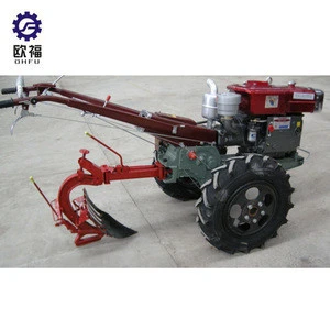 Hot sale walk behind cultivator with rotary plough and tiller
