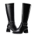 Import Hot sale winter fashion pointed toe women long boots low heel full elastic lady boots from China