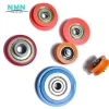 Hot sales 608 bearing roller single convex roller , plastic window roller wheel with housing