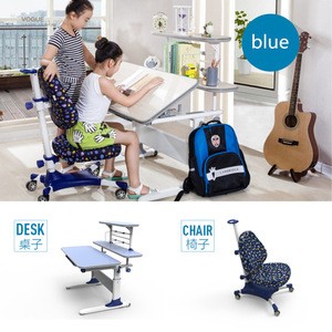 Hot Sales Adjustable Children Study Table and Chair Multi-function Kids Learnign Desks and Chair Set