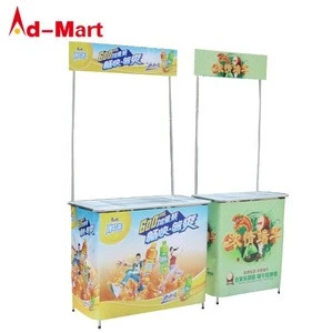 Hot sales portable promotional counter table/promotion table