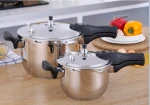 Hot Sell Induction Cooker Multi  3 Layers Polished Pot Stainless Steel Pressure Cooker