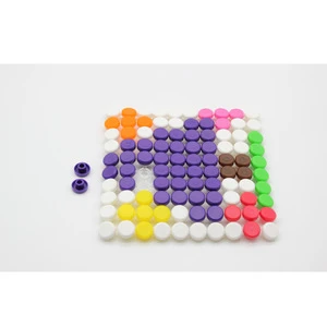 hot sell Puzzle Mosaic Toy Children Plastic Intellectual Educational Mushroom Nail Kit Toys form kid