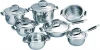hot sell with high quality 13pcs stainless steel cookware set /cooking pot /fry pan with non stick